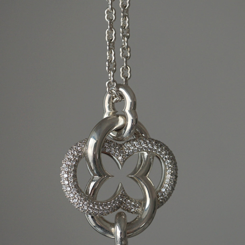 GIFTED / IMPLOSION CROSS NECKLACE TASSEL M PV（IMPLOSION NECK CHAIN ROΦ1H 80cm）