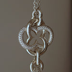 GIFTED / IMPLOSION CROSS NECKLACE TASSEL M PV（OVFC_80cm）