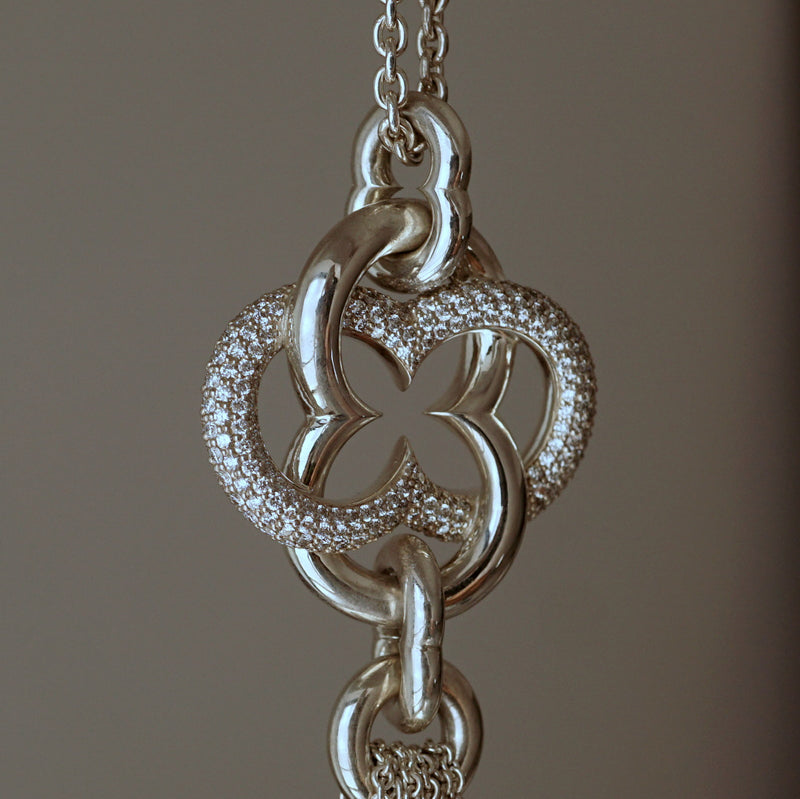 GIFTED / IMPLOSION CROSS NECKLACE TASSEL M PV（OVFC_80cm）