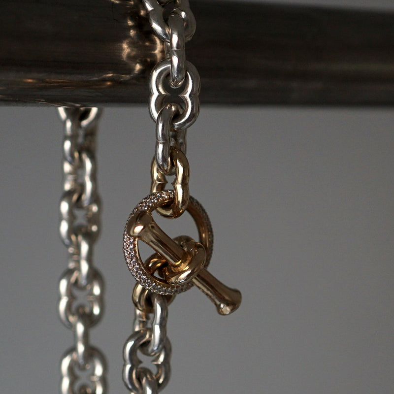 GIFTED / IMPLOSION CHAIN ​​BRACELET ROΦ2T SV_T&LPV/2P-YG