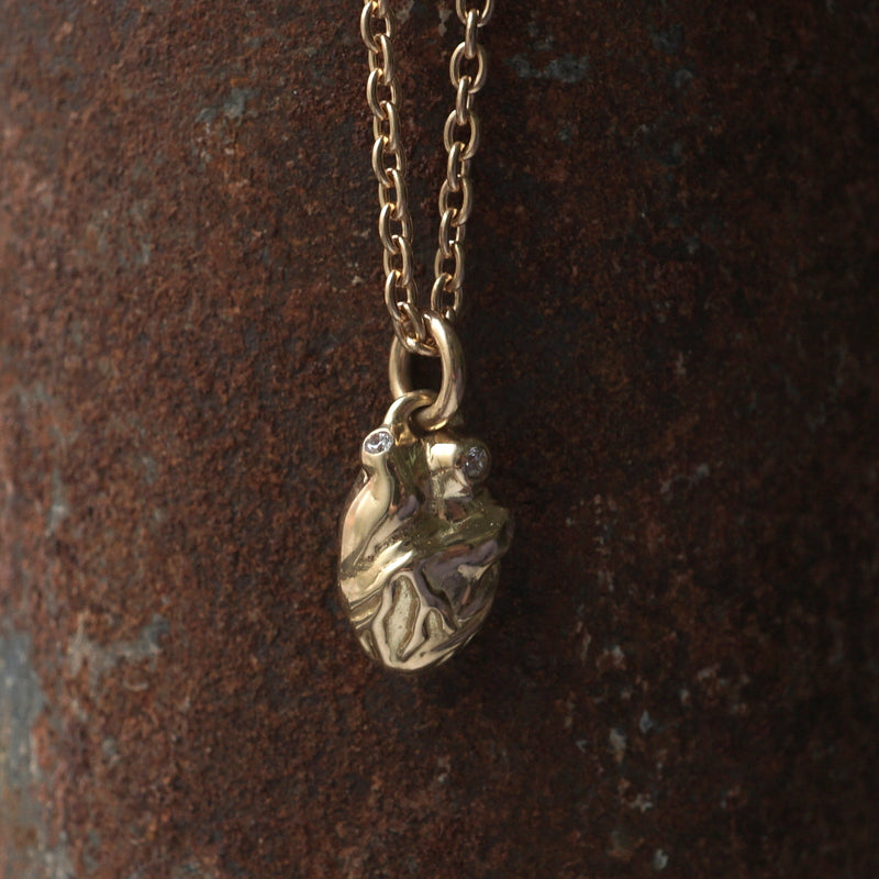 IN OUT DESIGN / K18YG Heart Pendant 3Dia