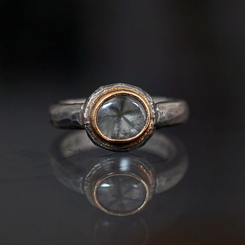 [Only available until 11/4 noon] J&O SINRA / Trapiche sapphire ring (TS-36)