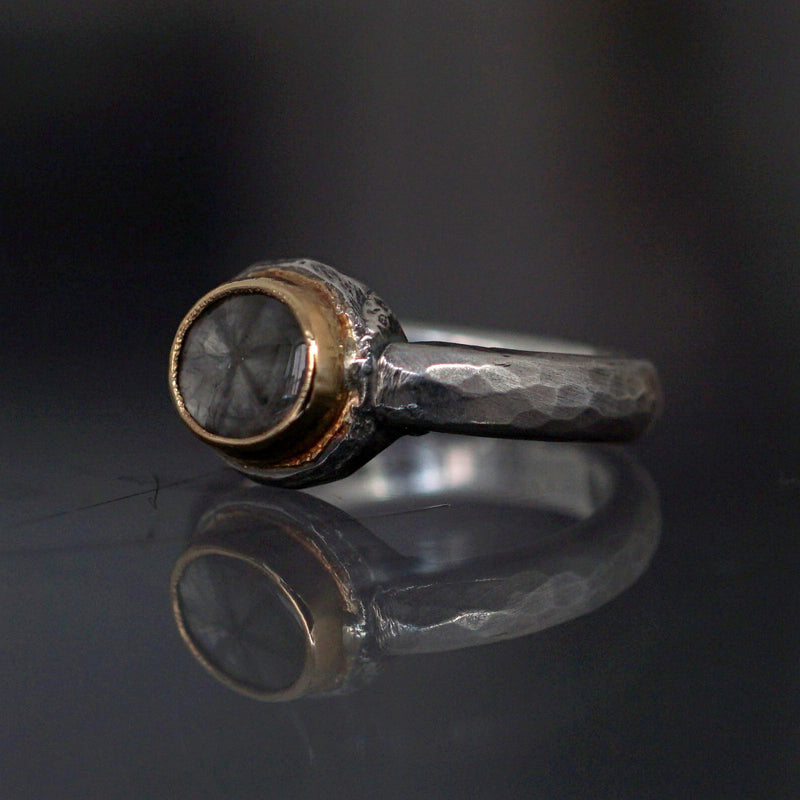 [Only available until 11/4 noon] J&O SINRA / Trapiche sapphire ring (TS-36)