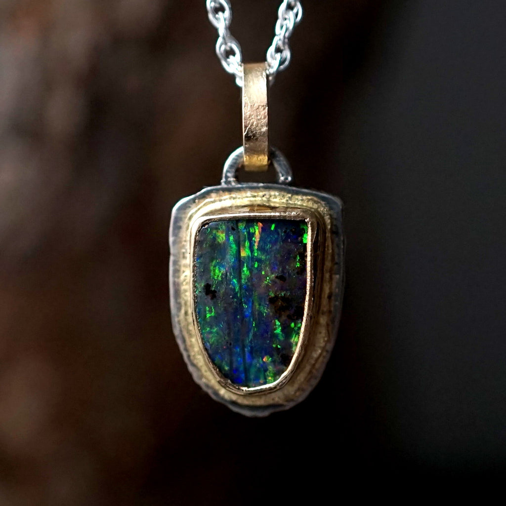 [Only available until 11/4 at noon] J&O SINRA / Boulder Opal Necklace (BOO-13)