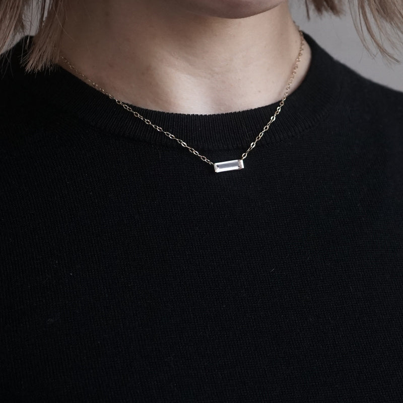 hatsuyume / necklace B K10YG crystal (n-0y-bs-qu)