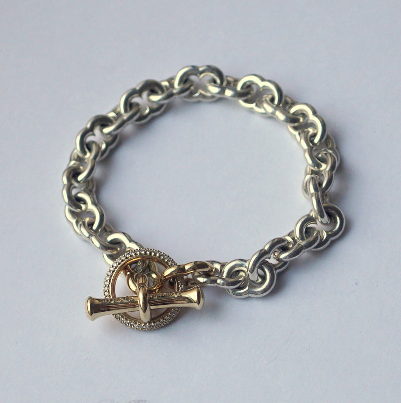 GIFTED / IMPLOSION CHAIN ​​BRACELET ROΦ2.5T SV_T&LPV/2P-YG