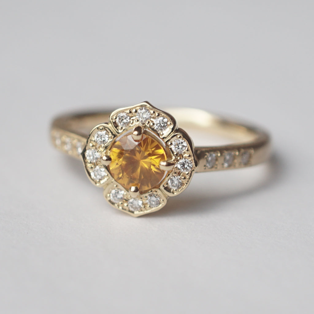 Kagann jewelry (カガンジュエリー) / Moroccan Flora ring イエローサファイア