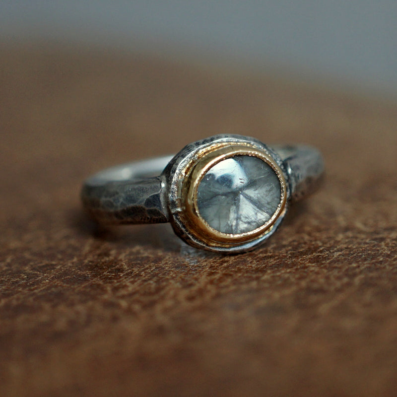 [Only available until 11/4 noon] J&O SINRA / Trapiche sapphire ring (TS-36)