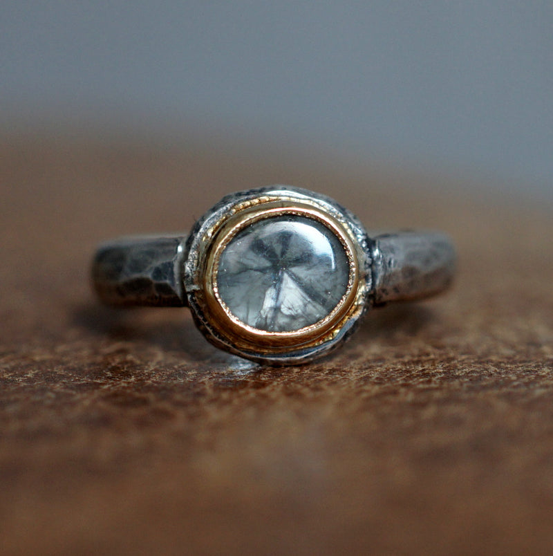 [Only available until 11/4 noon] J&O SINRA / Trapiche sapphire ring (TS-36)