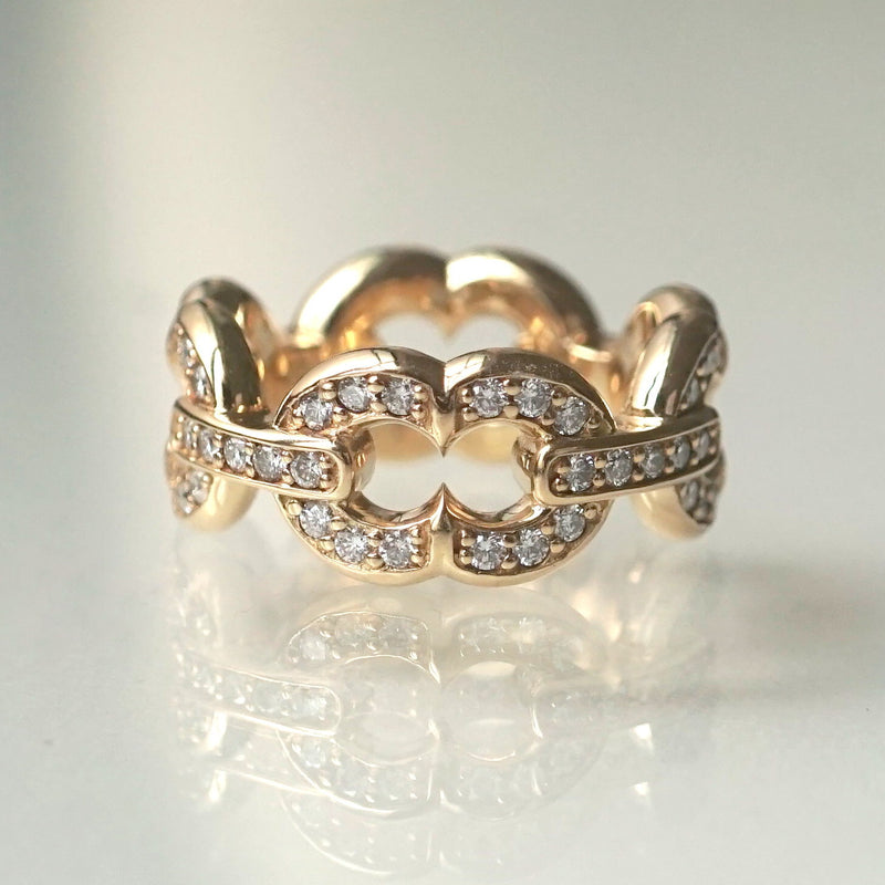 GIFTED / 4LINKED IMPLOSION CHAIN RING YGPV