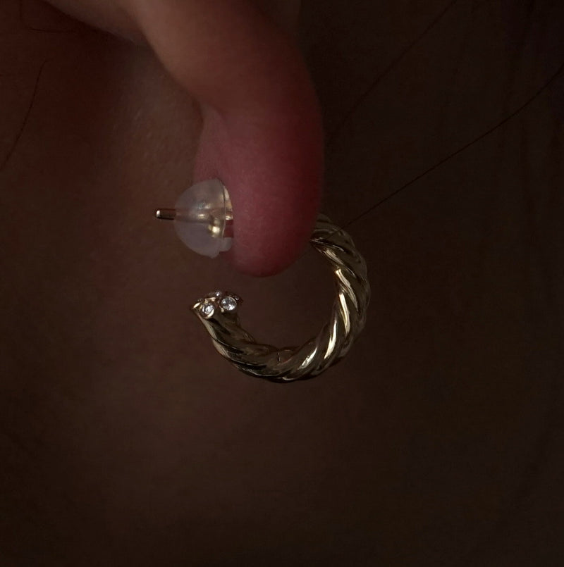 GIFTED / OPEN ROPE PIERCE K18YGD XS