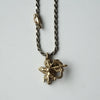 IN OUT DESIGN / K18YG Cherub Pendant Dia × K18YG Penis T-Bar Twist Chain Necklace