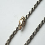 IN OUT DESIGN / K18YG Cherub Pendant Dia × K18YG Penis T-Bar Twist Chain Necklace