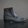 【-10/1正午限定】yojiomi / button boots calf pearl gray＜leather sole＞
