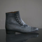 【-10/1正午限定】yojiomi / button boots calf pearl gray＜leather sole＞