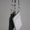 kagari yusuke / mini koshibukuro + carabiner shoulder cord (W21-08WH/BK)