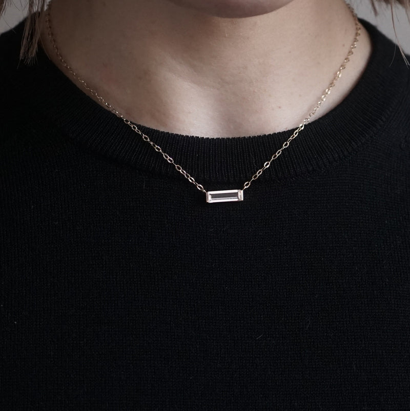 hatsuyume / necklace B K10YG crystal (n-0y-bs-qu)