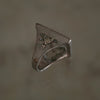 VINTAGE JEWELRY/  Square shell ring SV