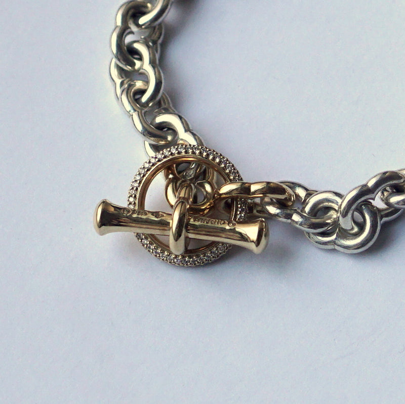 GIFTED / IMPLOSION CHAIN ​​BRACELET ROΦ2.5T SV_T&LPV/2P-YG