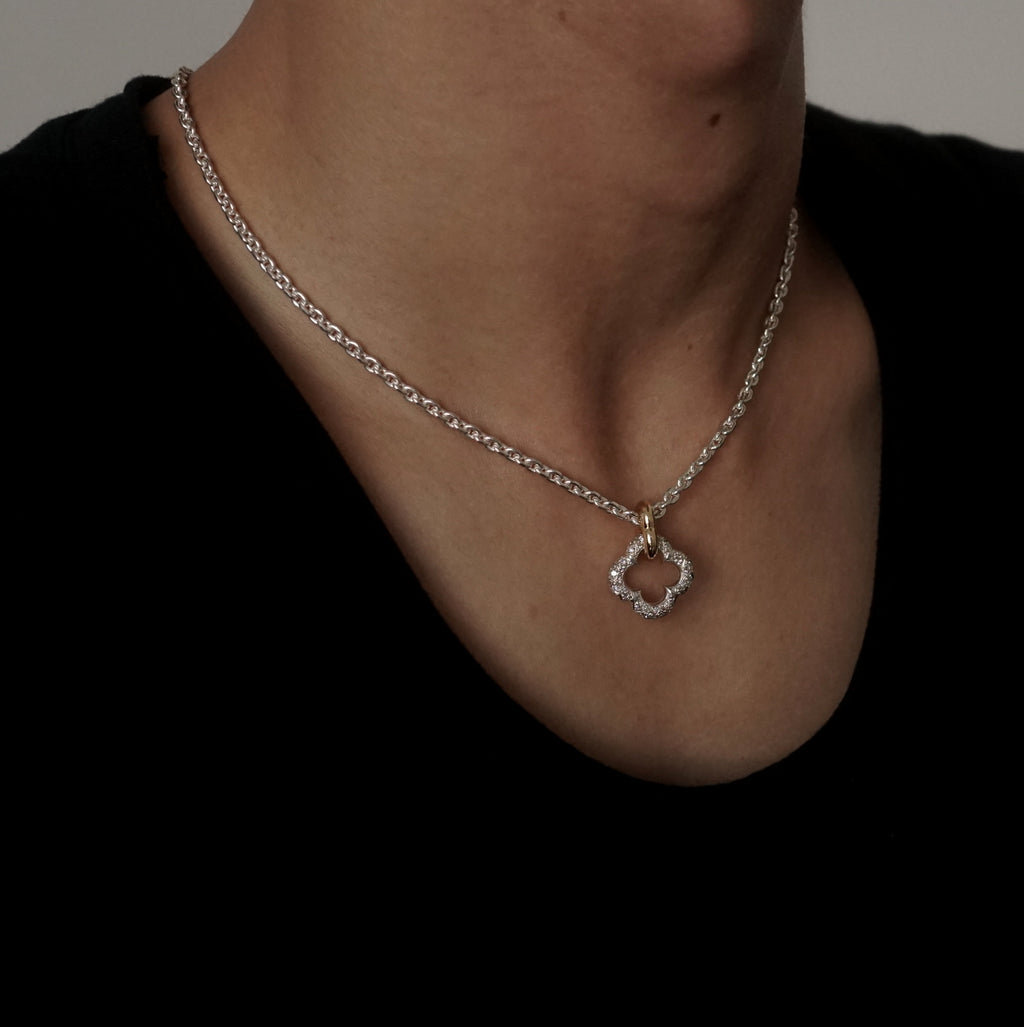 GIFTED / LATTICED QUAD IMPLOSION NECKLACE L YGSV