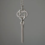 GIFTED / IMPLOSION CROSS NECKLACE TASSEL M PV（IMPLOSION NECK CHAIN ROΦ1H 80cm）