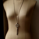 GIFTED / IMPLOSION CROSS NECKLACE TASSEL M PV（OVFC_80cm）