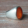 Maison de l'abeille / Intaglio Ring Carnelian "Athena" SV x K9YG