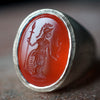 Maison de l'abeille / Intaglio Ring Carnelian "Athena" SV x K9YG