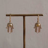 Kagann / K10 Khamsa charm イエローサファイア＆K18 Hoop Pierce