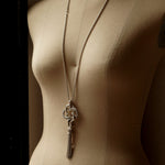 GIFTED / IMPLOSION CROSS NECKLACE TASSEL M PV（OVFC_80cm）
