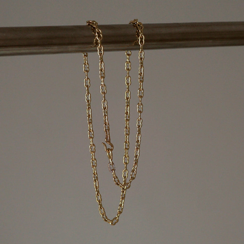 GIFTED / K18YG IMPLOSION NECK CHAIN OVΦ1H YG-2PD