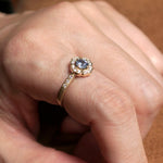 Kagann jewelry / Moroccan Flora ring Sapphire K18YG