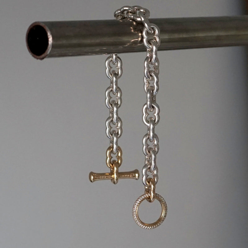 GIFTED / IMPLOSION CHAIN ​​BRACELET ROΦ2.5T SV_T&LPV/2P-YG