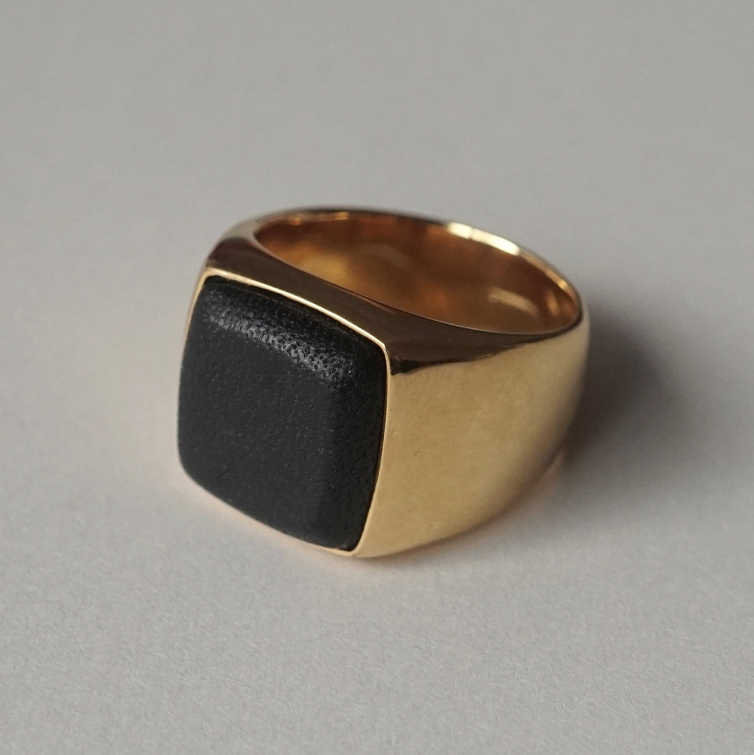 ETSUSHI レザー　リング　ブラック ETSUSHI – Fuligo / Fuligoshed