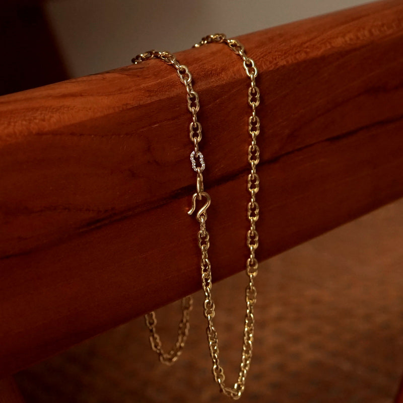 GIFTED / K18YG IMPLOSION NECK CHAIN OVΦ1H YG-2PD