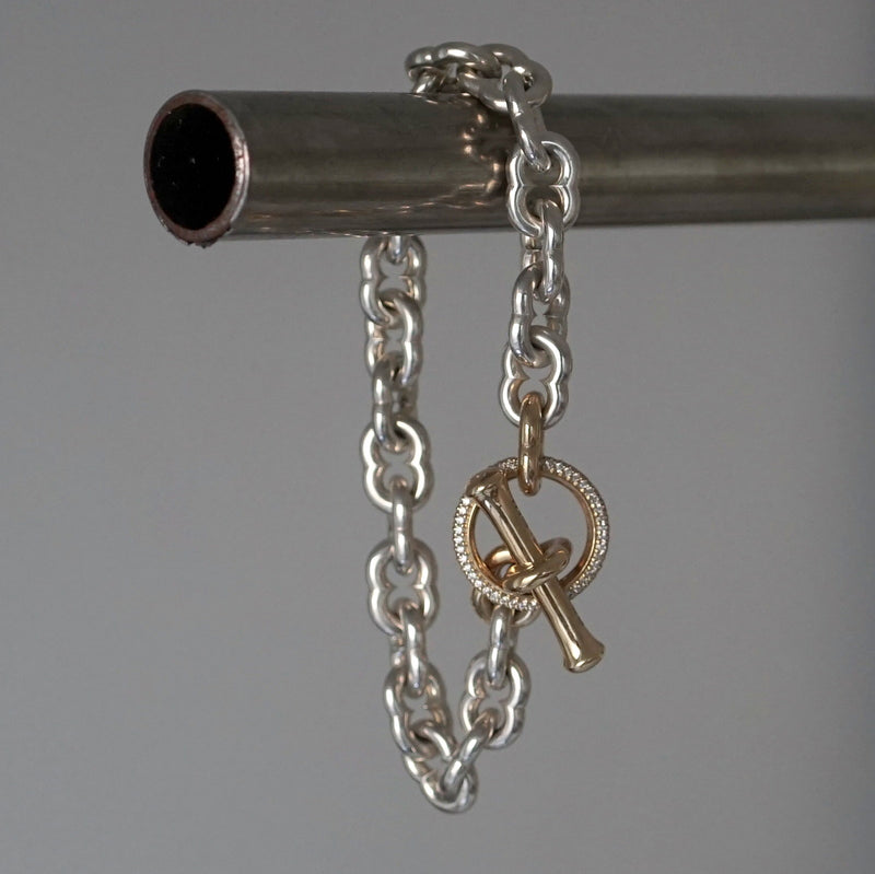 GIFTED / IMPLOSION CHAIN ​​BRACELET ROΦ2.5T SV_T&LPV/2P-YG