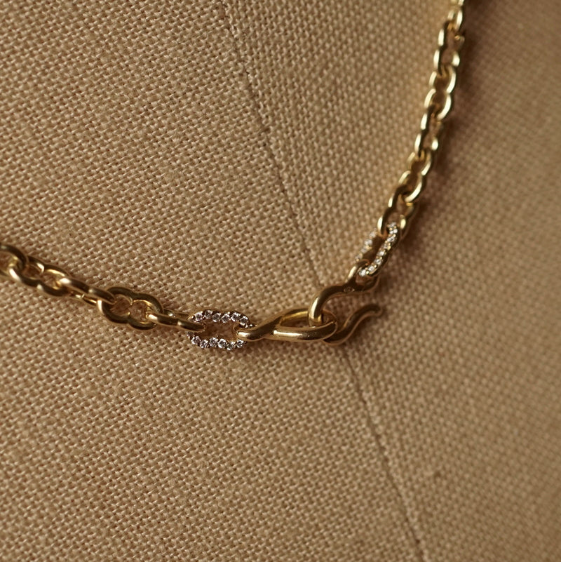 GIFTED / K18YG IMPLOSION NECK CHAIN OVΦ1H YG-2PD
