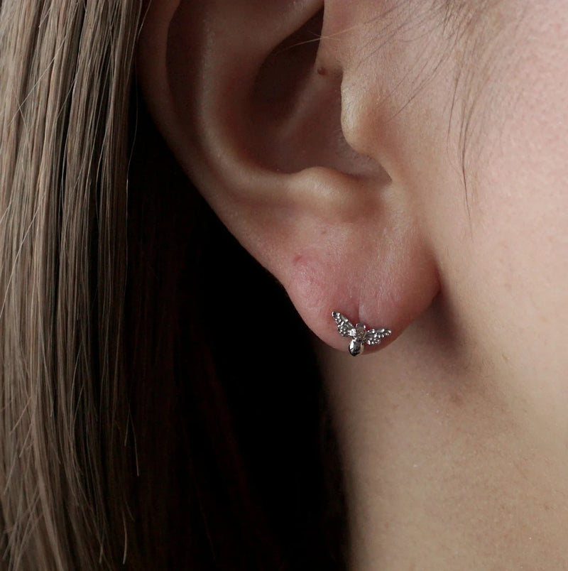 Maison de l'abeille / Petit Abeille Amethyst One Ear Piercing SV