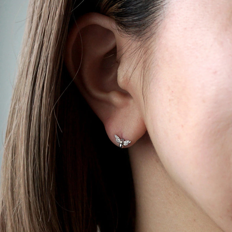 Maison de l'abeille / Petit Abeille Amethyst One Ear Piercing SV