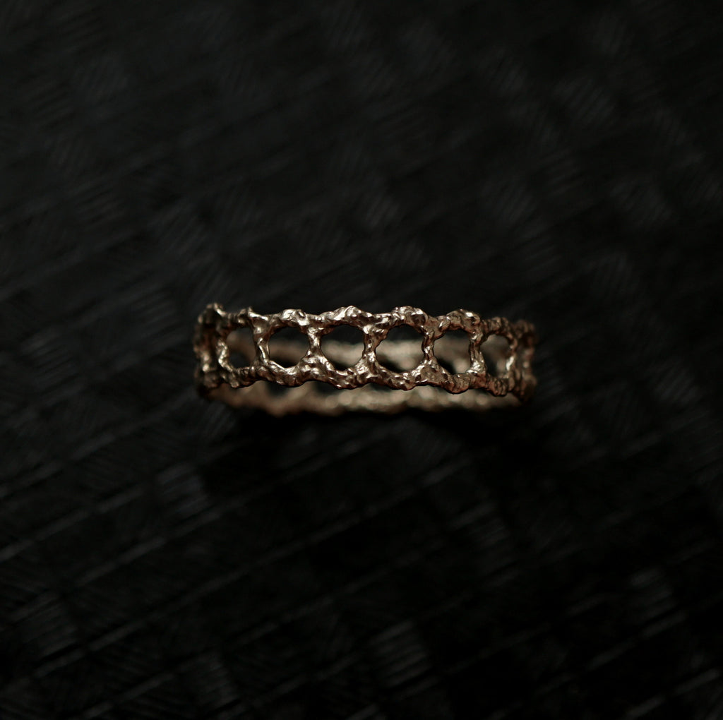 emme / K10 antique lace ring （oro5001）