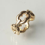 GIFTED / 4LINKED IMPLOSION CHAIN RING YG