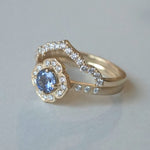 Kagann jewelry / Moroccan Flora ring Sapphire K18YG