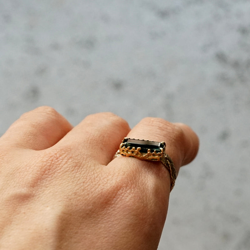 【-10/19限定】Curva ｙ Ruri JEWELRY/インディゴライトトルマリンリング