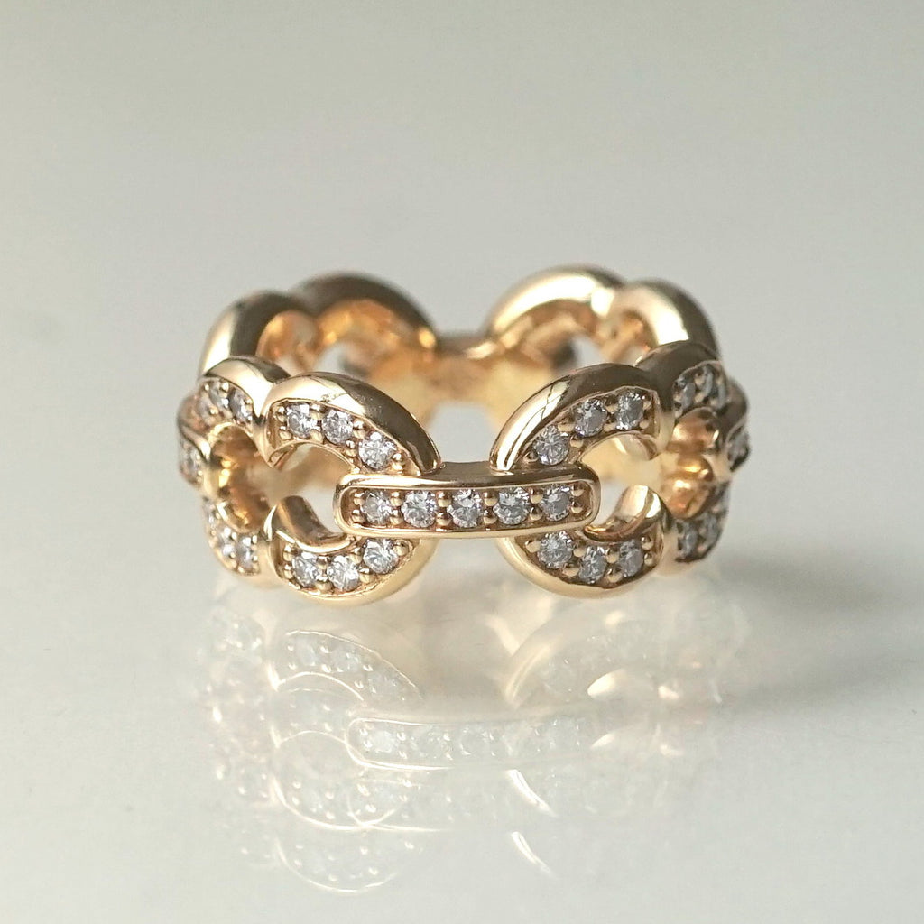 GIFTED / 4LINKED IMPLOSION CHAIN RING YGPV