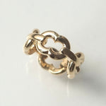 GIFTED / 4LINKED IMPLOSION CHAIN RING YG