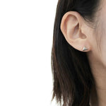 uM / SOLID CUT PIERCED EARRINGS triangle (um-scP02_CM)