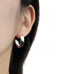 uM / FOLDING METAL PIERCED EARRINGS（um-fmP03_CM/mt）