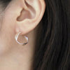 uM / FOLDING METAL PIERCED EARRINGS (um-fmP03_CM/mt)