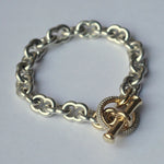GIFTED / IMPLOSION CHAIN BRACELET ROΦ3T SV_T&LPV/2P-YG