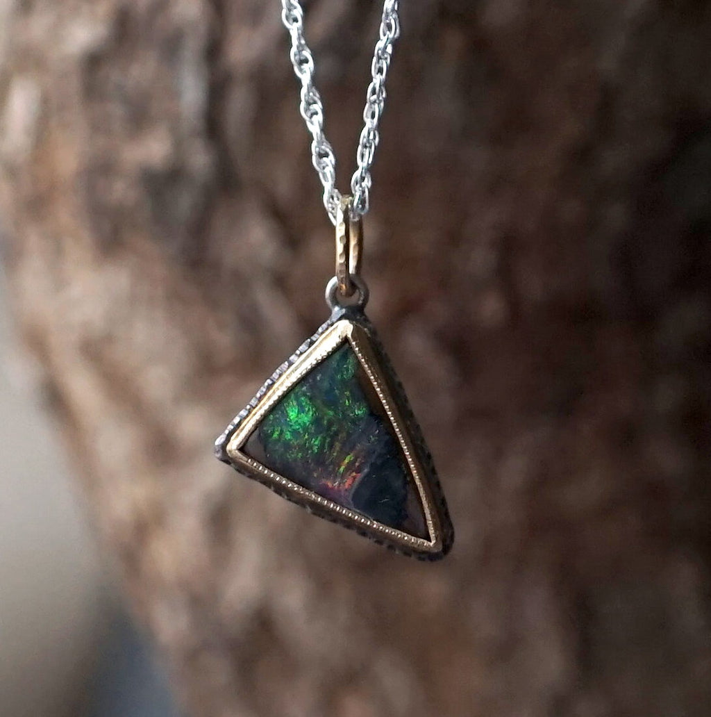 [Only available until 11/4 at noon] J&O SINRA / Boulder Opal Necklace (BOO-14)